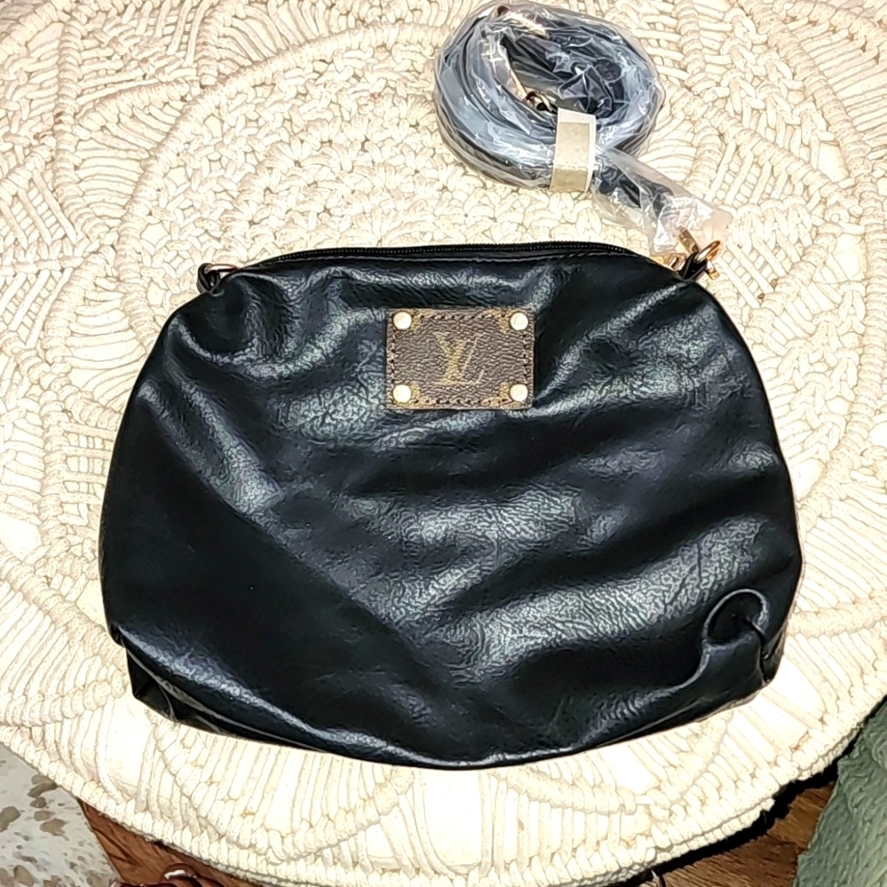 Small Clutch Bag with Authentic Repurposed Louis Vuitton